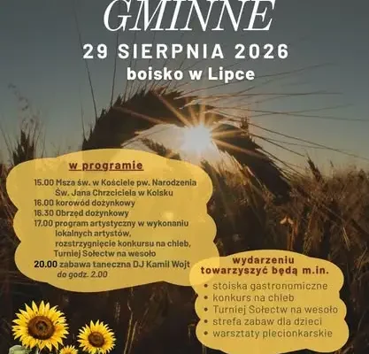 Festyn w Konotopie i Dożynki Gminne w Lipce – weekend pełen atrakcji