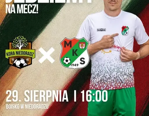 Kora Niedoradz podejmie MKS Frankiewicz Energy w 3. kolejce klasy A
