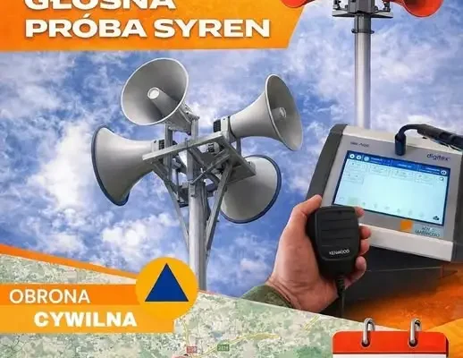 Głośna próba syren alarmowych w Nowym Mieście nad Pilicą – 24 września