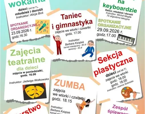 Ruszyły zapisy na zajęcia w sekcjach Centrum Kultury „Zamek” w Kożuchowie