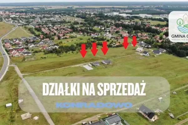 Konradów: przetarg na pięć działek budowlanych już 23 września