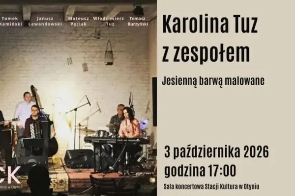 „Jesienną barwą malowane” – koncert Karoliny Tuz w Stacji Kultura