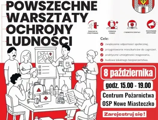 Nowe Miasteczko: warsztaty z obrony cywilnej już 8 października
