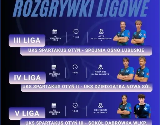 Spartakus Otyń rozpoczyna sezon ligowy – trzy zespoły w akcji