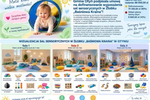 Żłobek „Baśniowa Kraina” w Otyniu z dofinansowaniem na sale sensoryczne