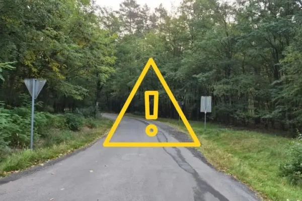 Prace konserwacyjne na dojeździe przeciwpożarowym nr 3 „Żółta” – parking w Leśnictwie Stany tymczasowo zamknięty