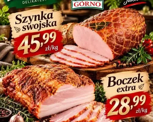 Mięsna promocja: szynka swojska i boczek extra w atrakcyjnych cenach