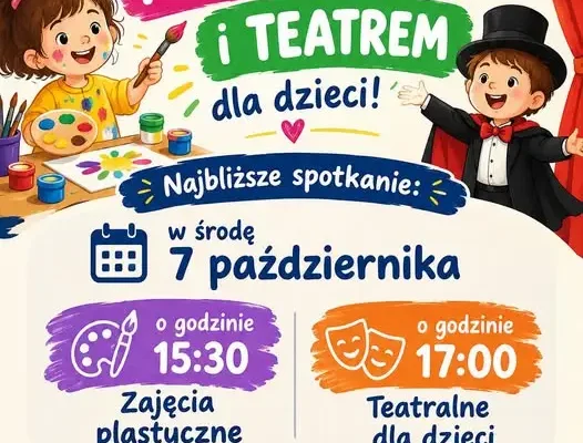 Kreatywne zajęcia dla dzieci w Gminnym Ośrodku Kultury – start już 7 października
