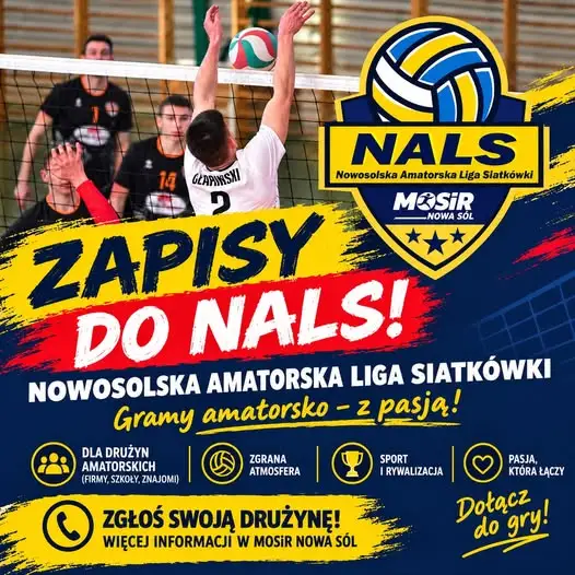 Nowa Sól: Ruszyły zapisy do 21. edycji Amatorskiej Ligi Siatkówki