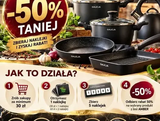 Program promocyjny GALICJA: zbierz naklejki i kupuj taniej o 50%