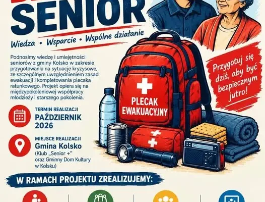 Bezpieczny Senior w gminie Kolsko – młodzież uczy seniorów gotowości na kryzys