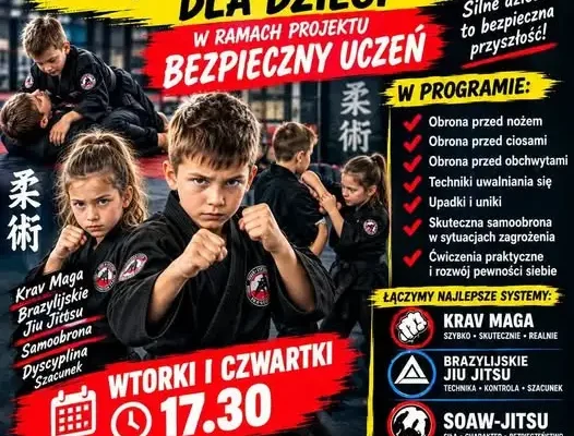 Projekt „Bezpieczny Uczeń” – nowe zajęcia samoobrony dla dzieci i młodzieży
