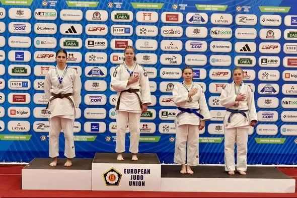Anna Miarka z UKS Hajime Bytom Odrzański na podium Pucharu Europy Kadetów w Rydze