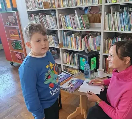 Spotkanie z pisarką Ewą Kołodziejczyk w Bibliotece w Kożuchowie