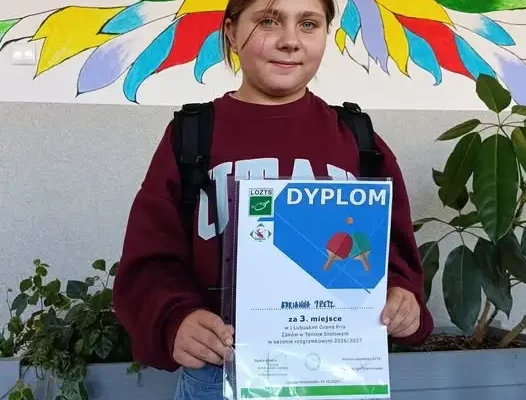 Ada Presz z III miejscem w I Lubuskim Grand Prix Żaków w tenisie stołowym