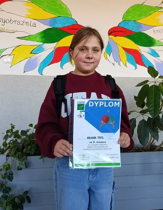 Ada Presz z III miejscem w I Lubuskim Grand Prix Żaków w tenisie stołowym